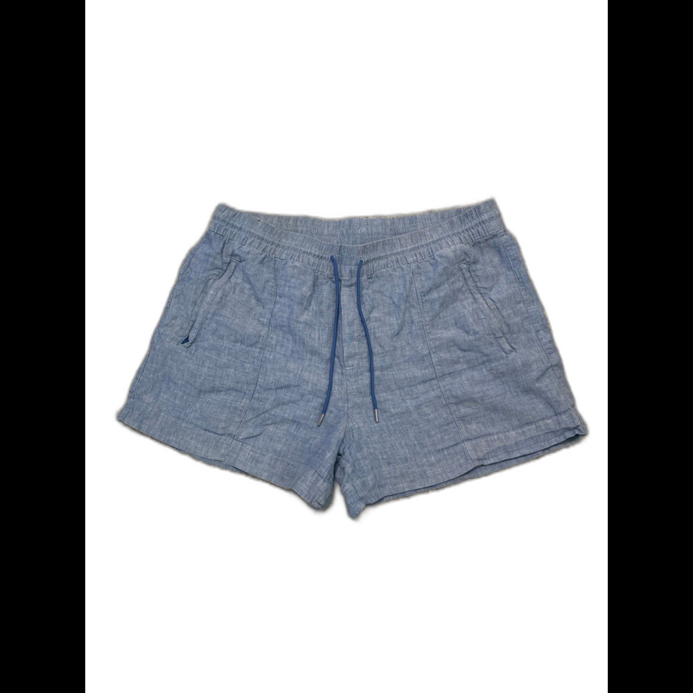 Athleta Womens Cabo 100% Linen Pull On Waist Tie Retreat Beach Short Size 18